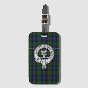 Étiquette À Bagage Clan Donnachaidh (Robertson) Crest /Hunting Tartan