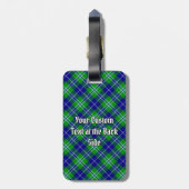 Étiquette À Bagage Clan Douglas Tartan (Dos Vertical)