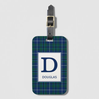 Étiquette À Bagage Clan Douglas Tartan Monogrammed