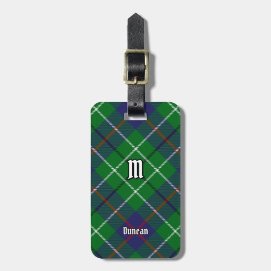 Étiquette À Bagage Clan Duncan Tartan (Devant Vertical)