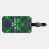 Étiquette À Bagage Clan Duncan Tartan (Dos horizontal)
