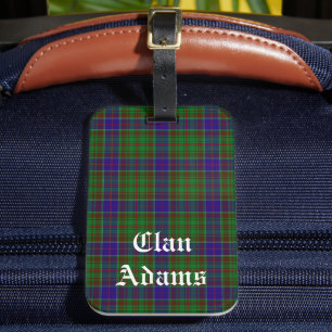 Étiquette À Bagage Clan écossais Adams Tartan Plaid