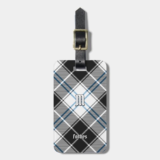 Étiquette À Bagage Clan Forbes robe Tartan (Devant Vertical)