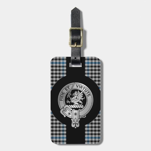 Étiquette À Bagage Clan Gladstone Crest (Devant Vertical)