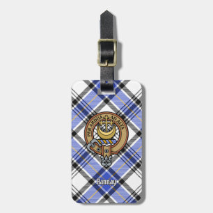 Étiquette À Bagage Clan Hannay Crest sur Tartan