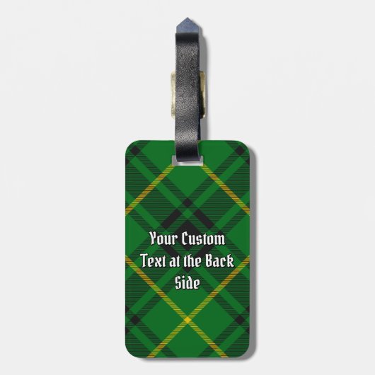 Étiquette À Bagage Clan MacArthur Tartan (Dos Vertical)