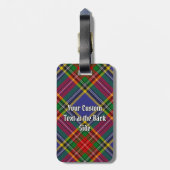 Étiquette À Bagage Clan MacBeth Crest sur Tartan (Dos Vertical)