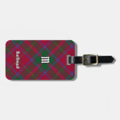 Étiquette À Bagage Clan MacDougall Tartan (Devant horizontal)