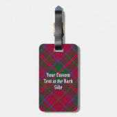 Étiquette À Bagage Clan MacDougall Tartan (Dos Vertical)