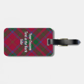 Étiquette À Bagage Clan MacDougall Tartan (Dos horizontal)