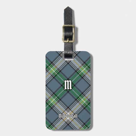 Étiquette À Bagage Clan MacDowall Tartan (Devant Vertical)