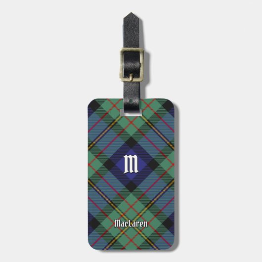 Étiquette À Bagage Clan MacLaren Tartan (Devant Vertical)