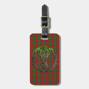 Étiquette À Bagage Clan MacLean de tartan de Duart et d'arbre