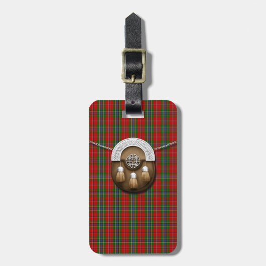 Étiquette À Bagage Clan MacLean de tartan et d'escarcelle de Duart (Devant Vertical)