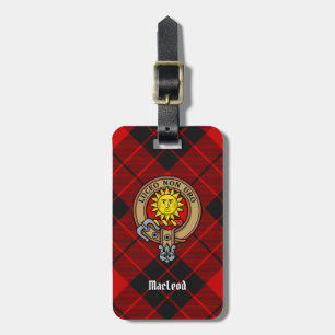 Étiquette À Bagage Clan MacLeod de Raasay Crest sur Tartan