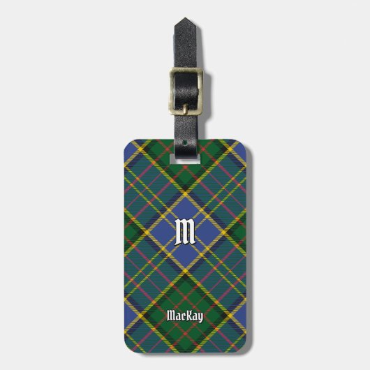 Étiquette À Bagage Clan MacMillan Chasse Tartan (Devant Vertical)