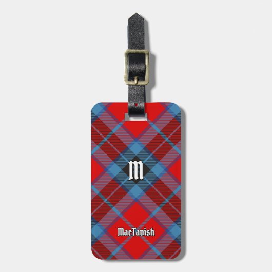 Étiquette À Bagage Clan MacTavish Tartan (Devant Vertical)