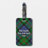 Étiquette À Bagage Clan Paterson Tartan (Dos Vertical)
