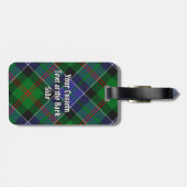 Étiquette À Bagage Clan Paterson Tartan (Dos horizontal)