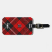 Étiquette À Bagage Clan Ramsay Red Tartan (Devant horizontal)