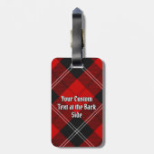 Étiquette À Bagage Clan Ramsay Red Tartan (Dos Vertical)