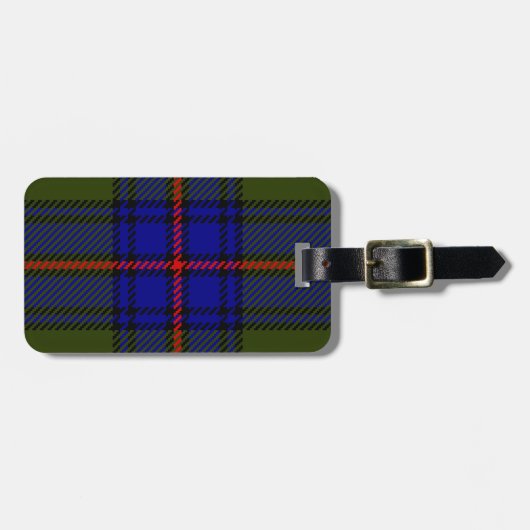 Étiquette À Bagage Clan Shaw de tartan (Devant horizontal)