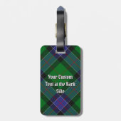 Étiquette À Bagage Clan Sinclair Chasse Tartan (Dos Vertical)