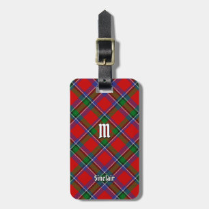 Étiquette À Bagage Clan Sinclair Tartan