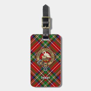 Étiquette À Bagage Clan Stewart Crest sur Royal Tartan