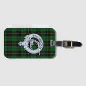 Étiquette À Bagage Clan Wallace Crest & Hunter Tartan (Devant Horizontal)