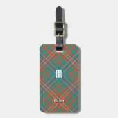 Étiquette À Bagage Clan Wilson Ancienne Tartan (Devant Vertical)
