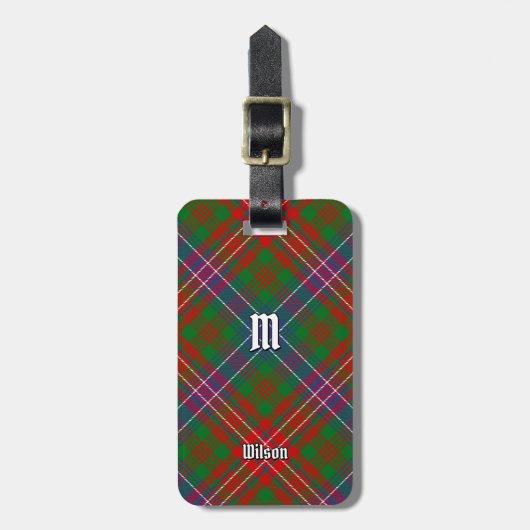Étiquette À Bagage Clan Wilson Modern Tartan (Devant Vertical)