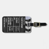 Étiquette À Bagage clapet de cinéma (Devant horizontal)
