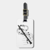 Étiquette À Bagage Clarinette (Devant Vertical)