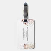 Étiquette À Bagage Classe De Photo Fleur sauvage 2023 (Dos Vertical)