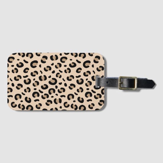 Étiquette À Bagage Classic Leopard Print Phone Case Stylish Animal Pa (Devant Horizontal)