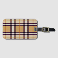 Classic tendance Plaid violet et beige