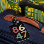 Étiquette À Bagage Classic Vintage 80s Style 86 47 Anti Trump<br><div class="desc">Classic Vintage 80s Style 86 47 Anti Trump</div>