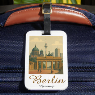 Étiquette À Bagage Classic Vintage Berlin Allemagne