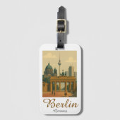 Étiquette À Bagage Classic Vintage Berlin Allemagne (Devant Vertical)