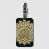 Étiquette À Bagage Classique Mandala Inde Style 4 (Devant Vertical)