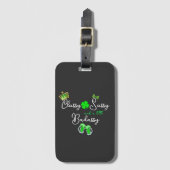 Étiquette À Bagage Classy Sassy & un peu Badassy St. Patrick's Day (Devant Vertical)
