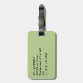 Étiquette À Bagage Claude Monet - Champs de pavot près d'Argenteuil ( (Dos Vertical)