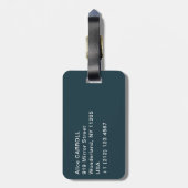 Étiquette À Bagage Claude Monet - Coin d'un étang avec des Nénuphars (Dos Vertical)