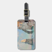 Étiquette À Bagage Claude Monet - Falaises à Etretat (Devant Vertical)