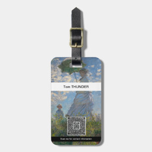 Étiquette À Bagage Claude Monet Femme à l'ombrelle Beaux-Arts