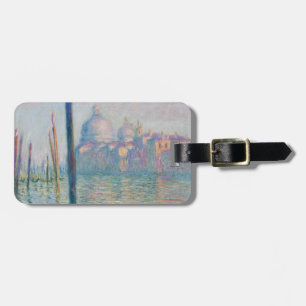 Étiquette À Bagage Claude Monet Grand Canal Venise Italie Voyage
