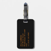 Étiquette À Bagage Claude Monet - Impression, lever de soleil (Dos Vertical)