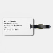 Étiquette À Bagage Claude Monet - La plage d'Etretat (Dos horizontal)