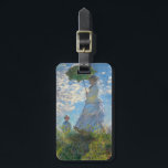 Étiquette À Bagage Claude Monet - La Promenade, Femme avec un Parasol<br><div class="desc">La Promenade,  Femme avec un Parasol / Madame Monet et son fils / La Promenade / La Femme a l'ombrelle - Claude Monet,  1875</div>